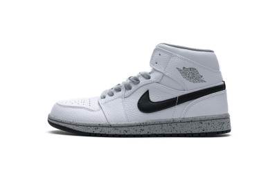 Jordan 1 Mid White Cement (GS)         554725-115