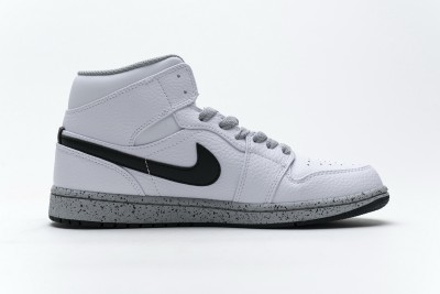 Jordan 1 Mid White Cement (GS)         554725-115