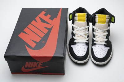 Jordan 1 Retro High White Black Volt University Gold       555088-118