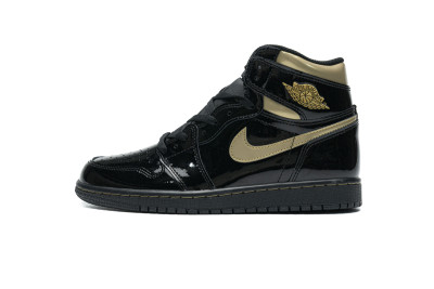 Jordan 1 Retro High Black Metallic Gold (2020)        555088-032