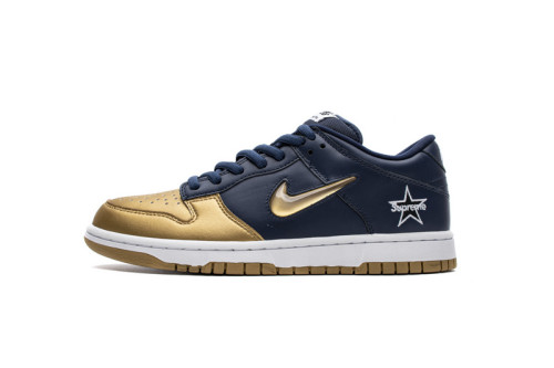 Nike SB Dunk Low Supreme Jewel Swoosh Gold           CK3480-700