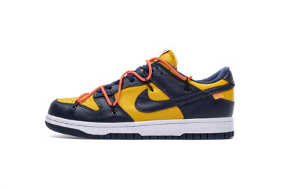 Nike Dunk Low Off-White University Gold Midnight Navy       CT0856-700