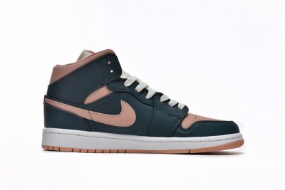 Jordan 1 Mid Dark Teal Green (W)    BQ6472-308