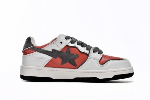 A Bathing Ape Bape SK8 Sta Vintage White Red             001FWI201021-RED