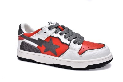 A Bathing Ape Bape SK8 Sta White Red                 001FWH801017_RED_A