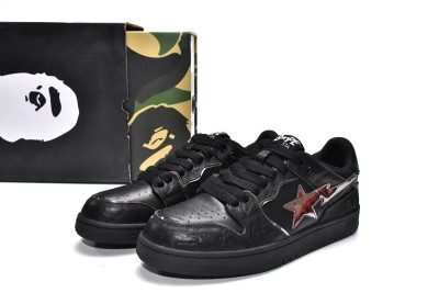 A Bathing Ape Bape SK8 Sta Black Silver                  001FWH801012_BLK_A