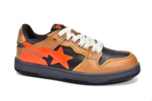 A Bathing Ape Bape SK8 Sta Brown Orange          001FWH801021_BLK_A