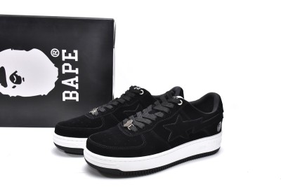 A Bathing Ape Bape Sta Black Suede           1H70-191-004