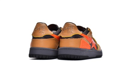 A Bathing Ape Bape SK8 Sta Brown Orange          001FWH801021_BLK_A