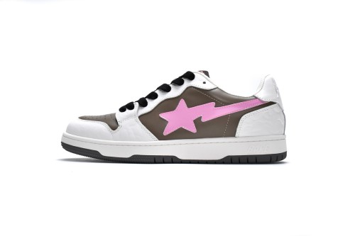 A Bathing Ape Bape Court Sta Brown Pink               1H20191030-PNK