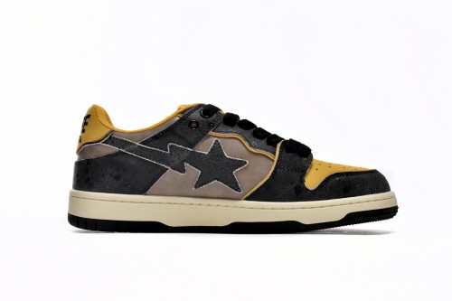 A Bathing Ape Bape SK8 Sta Vintage Black Yellow             1I20-191-022