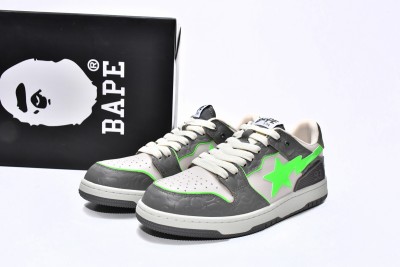 A Bathing Ape Bape SK8 Sta Grey Green         001FWH801018_GRA_A