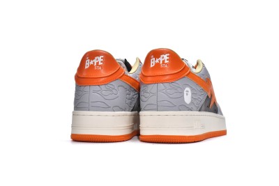 A Bathing Ape Bape Sta Low Grey Orange                      001FWH701002_ORG_A