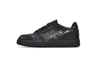 A Bathing Ape Bape SK8 Sta Black Silver                  001FWH801012_BLK_A