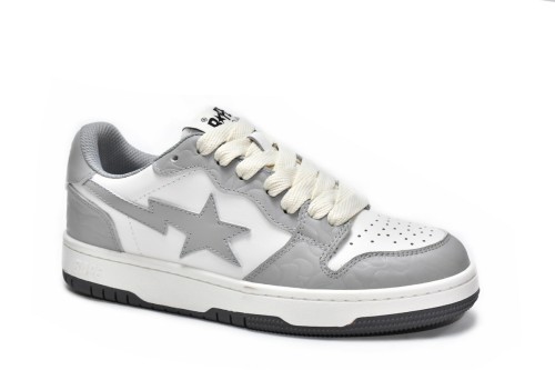 A Bathing Ape Court Sta Light Grey Cream           001FWG701033X