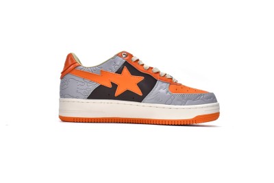 A Bathing Ape Bape Sta Low Grey Orange                      001FWH701002_ORG_A