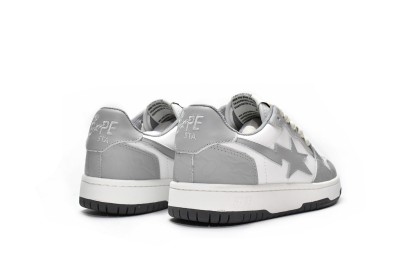 A Bathing Ape Court Sta Light Grey Cream           001FWG701033X