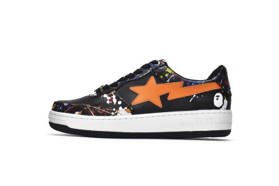 A Bathing Ape Bape Sta Paint Black    0ZXSHM191009I-BKZ