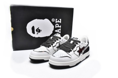 A Bathing Ape Bape SK8 Sta White Silver          001FWH801020_WHT_A