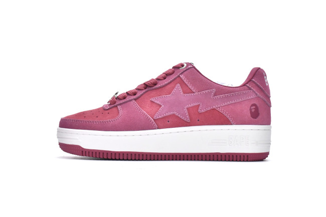 A Bathing Ape Bape Sta Pink Suede      1H70-191-004