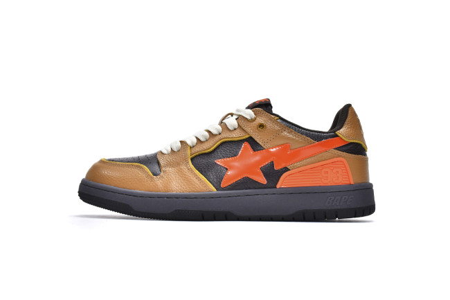 A Bathing Ape Bape SK8 Sta Brown Orange          001FWH801021_BLK_A