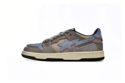 A Bathing Ape Bape SK8 Sta Vintage Beige Indigo            1I20191020-NVY