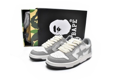 A Bathing Ape Court Sta Light Grey Cream           001FWG701033X