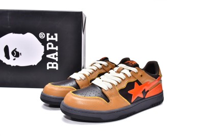 A Bathing Ape Bape SK8 Sta Brown Orange          001FWH801021_BLK_A