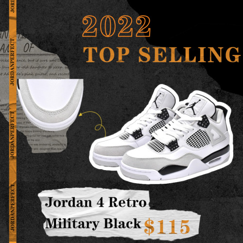 Jordan 4 Retro Military Black      DH6927-111