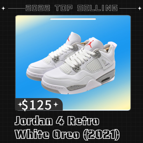Jordan 4 Retro White Oreo (2021)      CT8527-100