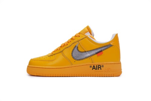 Nike Air Force 1 Low Off-White ICA University Gold        DD1876-700