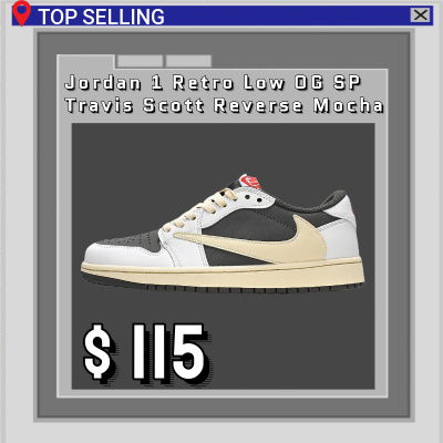 Jordan 1 Retro Low OG SP Travis Scott Reverse Mocha          DM7866-162