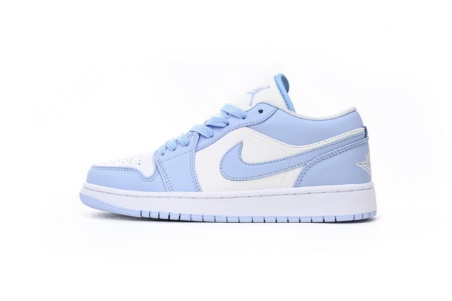 Jordan 1 Low White Ice Blue (Women's)         DC0774-141