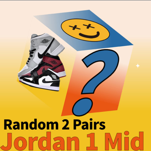 Jordan 1 Mid Mystery Box 2 Pairs (Random Style)