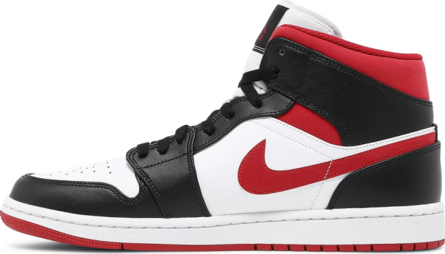 Jordan 1 Mid Gym Red Black White   554724-122