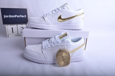 Jordan 1 Low White Metallic Gold（W）       CZ4776-100