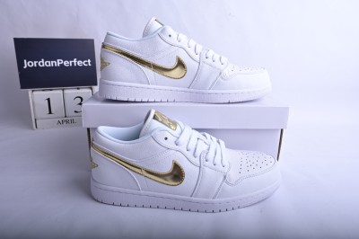 Jordan 1 Low White Metallic Gold（W）       CZ4776-100