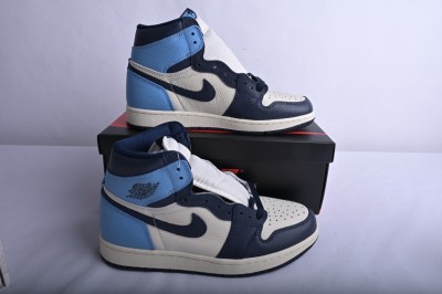 Jordan 1 Retro High Obsidian UNC        555088-140