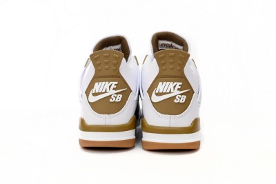 Nike SB x Air Jordan 4 White Brown      DR5415-120