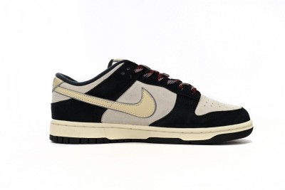 Nike Dunk Low LX Black Suede Team Gold (Women's)     DV3054-001