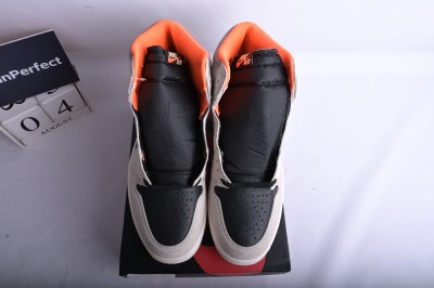 Jordan 1 Retro High Neutral Grey Hyper Crimson     555088-018