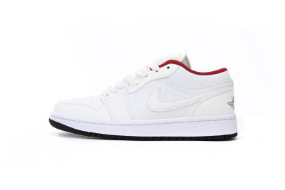 Jordan 1 Low White Gym Red Black       553560-164