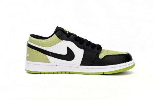 Jordan 1 Low Snakeskin Vivid Green (Women's)   DX4446-301