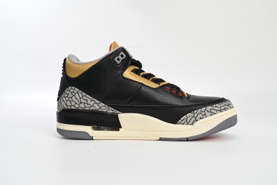 Jordan 3 Retro Black Cement Gold (Women's)    CK9246-067