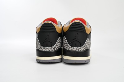 Jordan 3 Retro Black Cement Gold (Women's)    CK9246-067