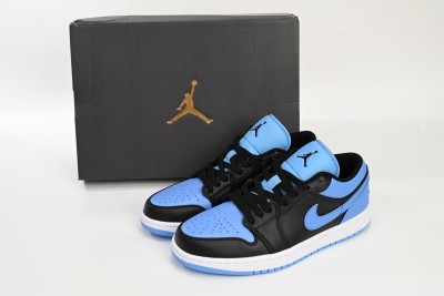 Jordan 1 Low Black University Blue      553558-041