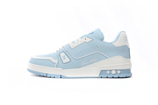 Lo*is V*it*on   LV Trainer #54 Light Blue White