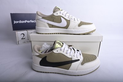 Jordan 1 Retro Low Golf Travis Scott Neutral Olive     FZ3124-200