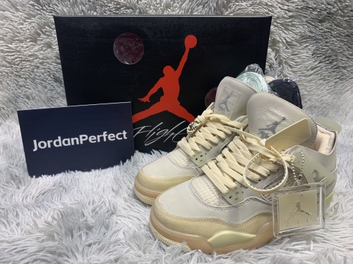 Jordan 4 Retro Off-White Sail (W)    CV9388-100