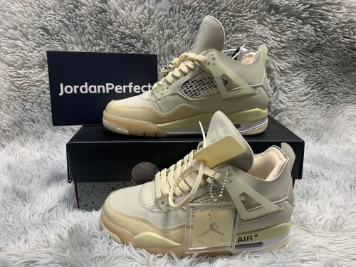 Jordan 4 Retro Off-White Sail (W)    CV9388-100